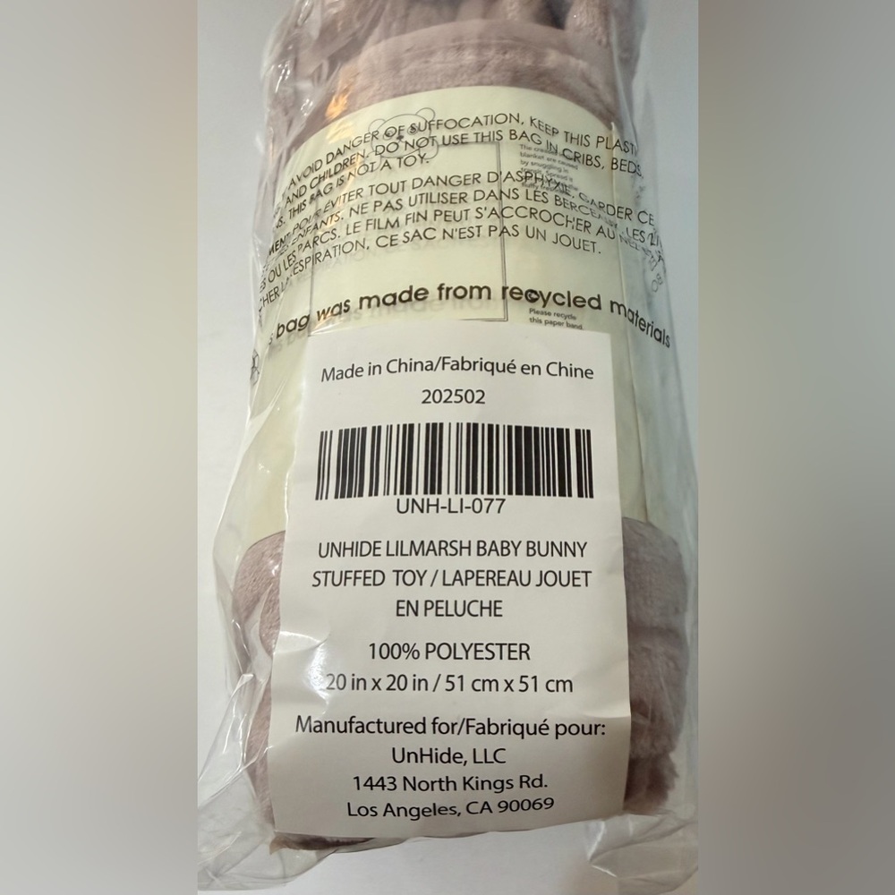 UnHide Lil' Marsh Lovey Blanket - Baby Bunny - Picture 10 of 11